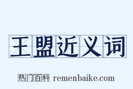 王盟近义词是什么意思的图片